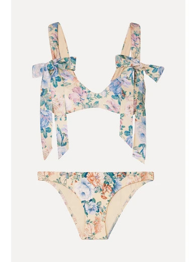 Verity Bow floral-print bikini | NET-A-PORTER (US)