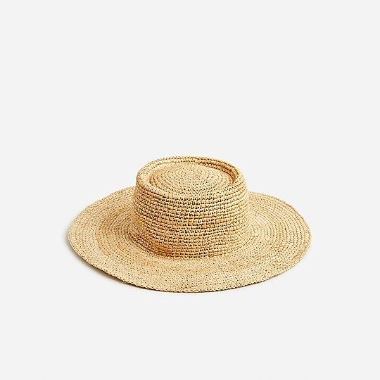 Straight-crown straw hat | J.Crew US