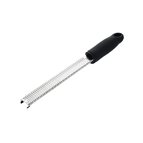 MasterChef Lemon Zester Grater with Handle, Kitchen Tool for Zesting Citrus Fruits & Finely Grating Parmesan Cheese, Garlic, Ginger, Coconut, Nutmeg, Wasabi, Chocolate etc, Stainless Steel, 12 inches | Amazon (US)
