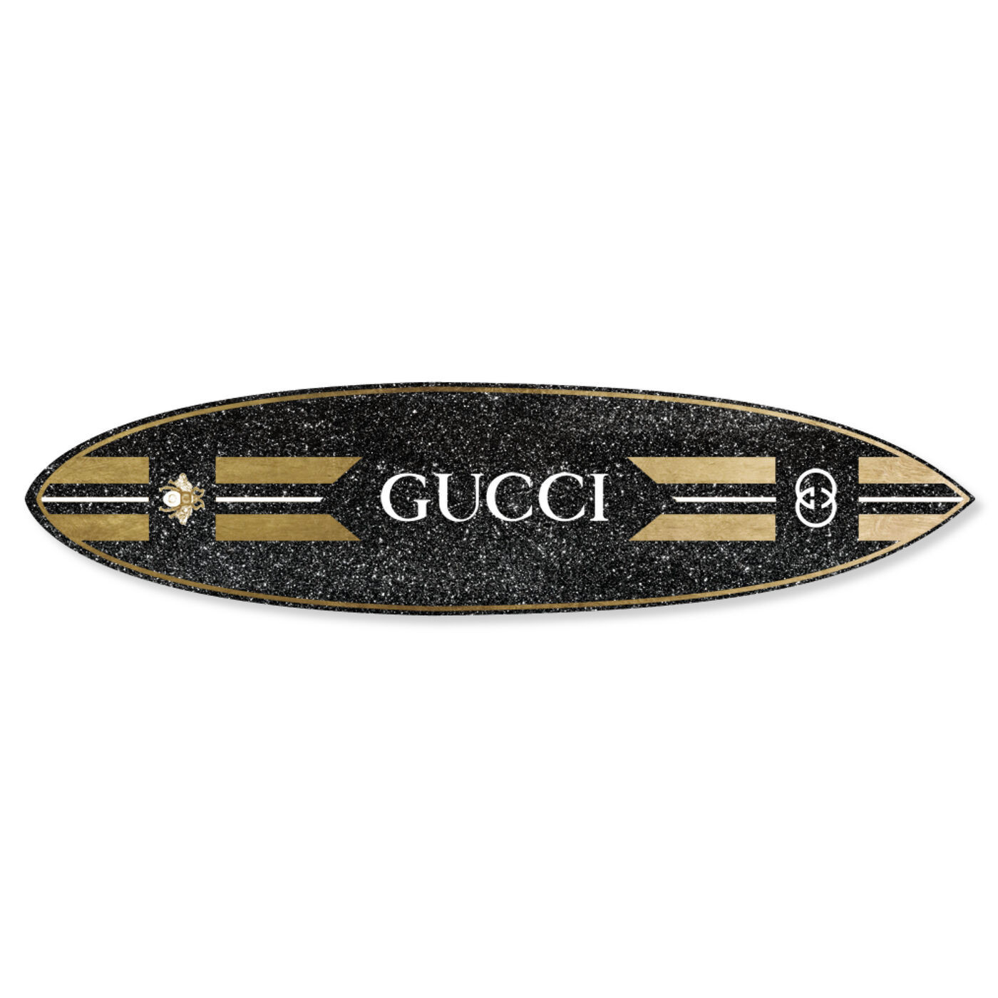 Italian Bee Surf Board | Wall Art by Oliver Gal | Oliver Gal