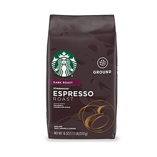 Starbucks Dark Roast Ground Coffee — Espresso Roast — 100% Arabica — 1 bag (18 oz.) | Amazon (US)