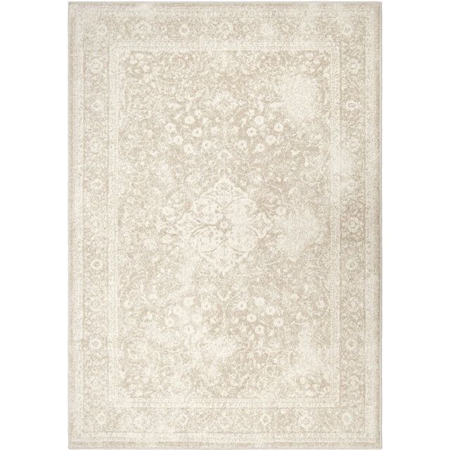 My Texas House Belmont By Orian 5'2" X 7'6" Beige Floral Outdoor Rug | Walmart (US)