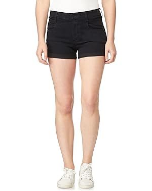 WallFlower Women's Sassy Denim Shorts High-Rise Insta Soft Juniors (Standard and Plus) | Amazon (US)