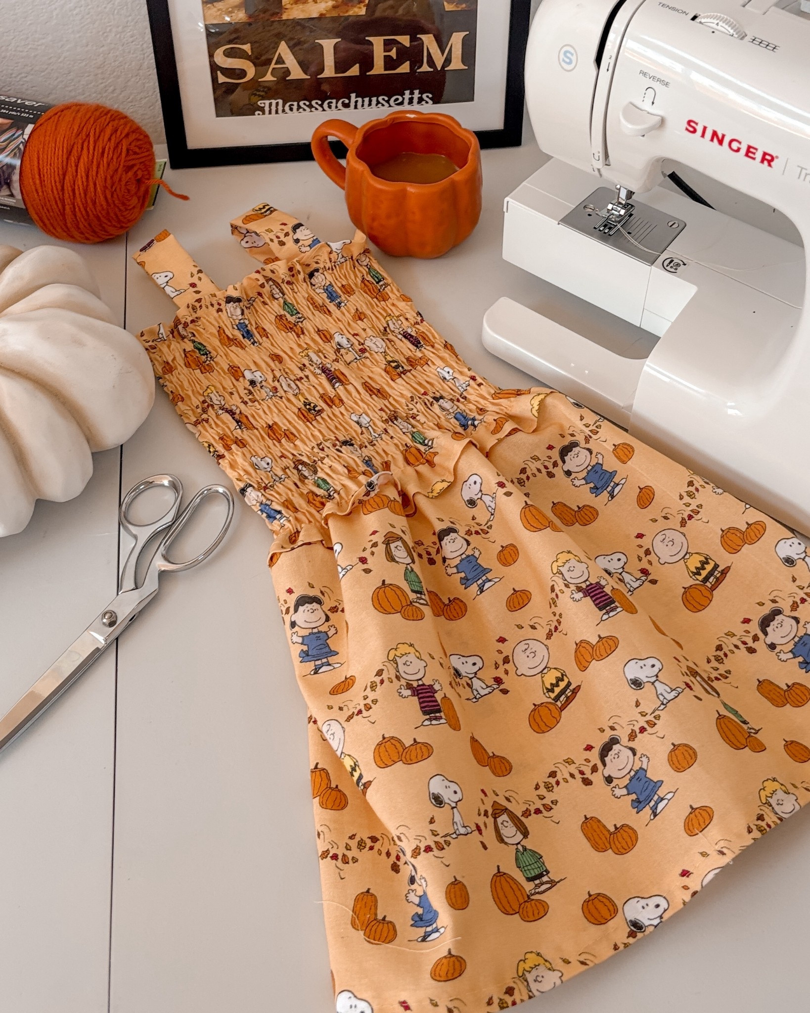 Fabric and materials for sewing a fall dress 

#LTKFamily #LTKSeasonal #LTKKids