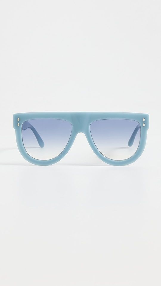 Isabel Marant Rounded Flat Top Sunglasses | SHOPBOP | Shopbop