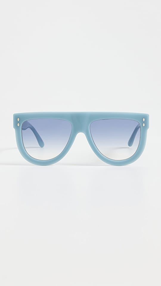 Rounded Flat Top Sunglasses | Shopbop