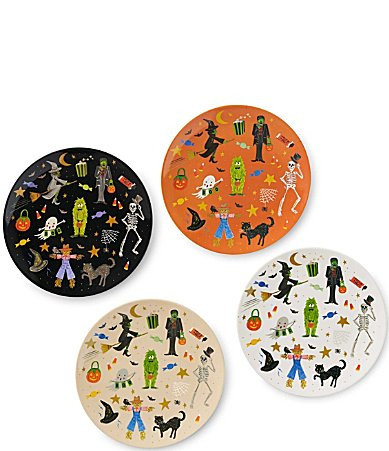 Rifle Paper Co. Halloween Parade Dessert Plates Set of 4 | Dillard's