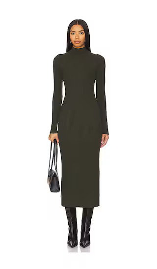 Stitches & Stripes Maude Maxi Dress in Olive. - size S | Revolve Clothing (Global)