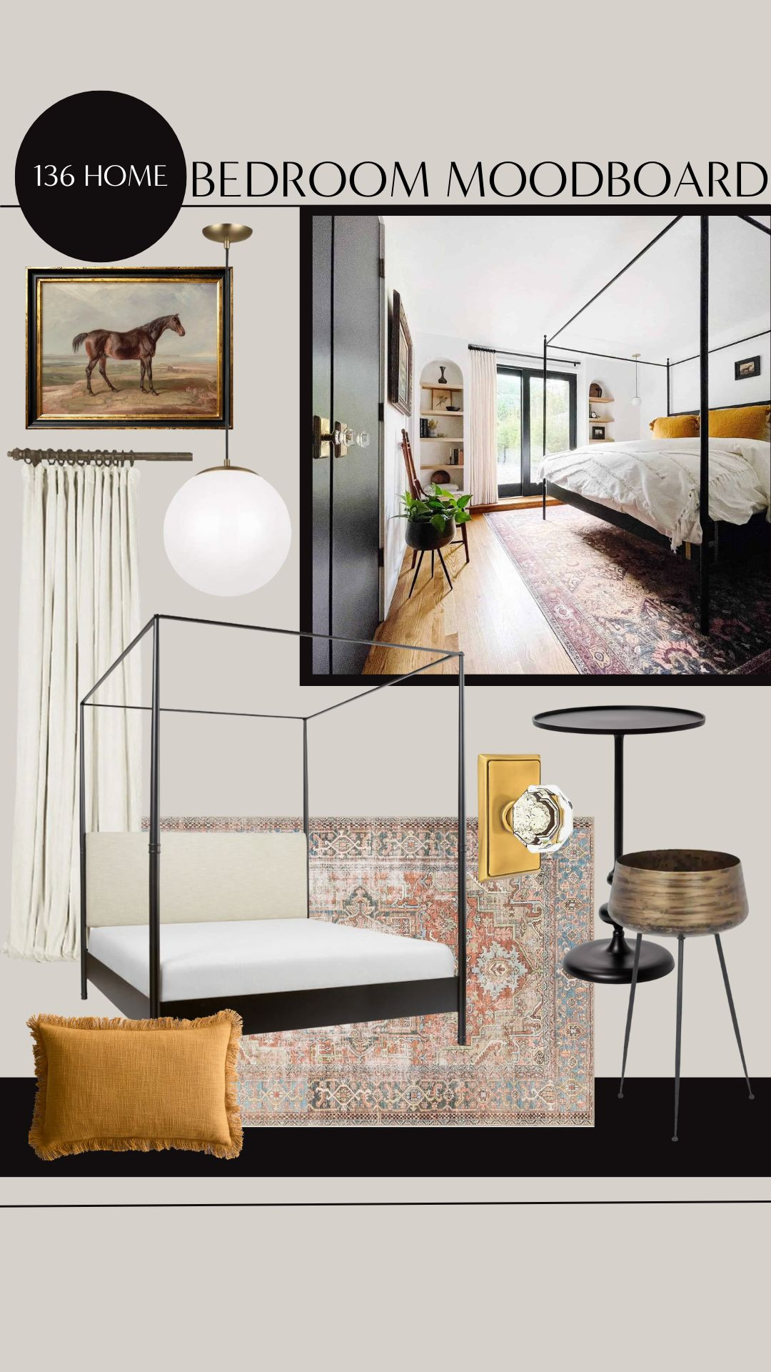 Bedroom Moodboard #bedroom #interiordesign #moodboard 

 #LTKHome