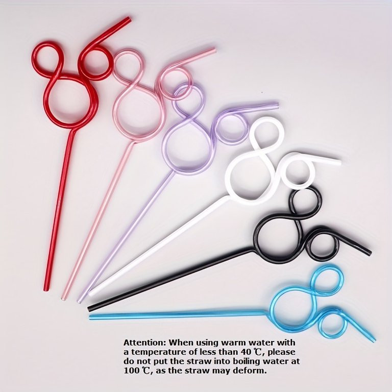 12pcs, Creative Cartoon Mouse Shape Reusable Straws - Colorful Party and Holiday Supplies | Walmart (US)