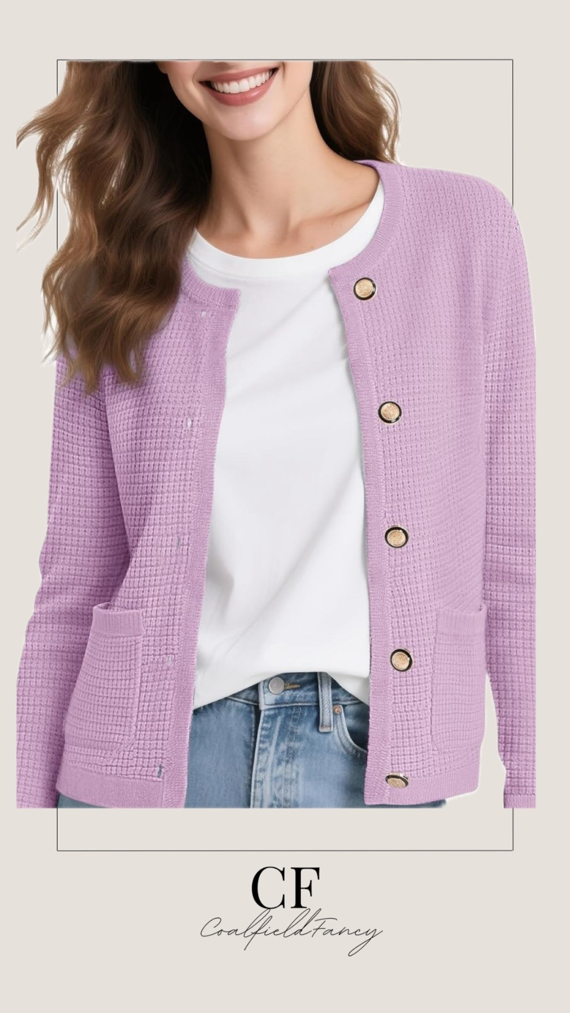 Spring cardigan 
Lavender cardigan
