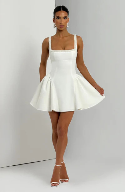 Christie Mini Dress - Ivory | Babyboo (global)