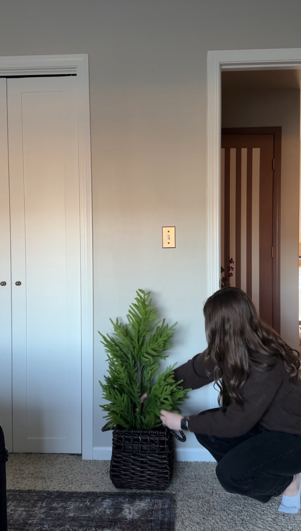 Christmas tree in basket 

#LTKSeasonal #LTKHoliday #LTKHome