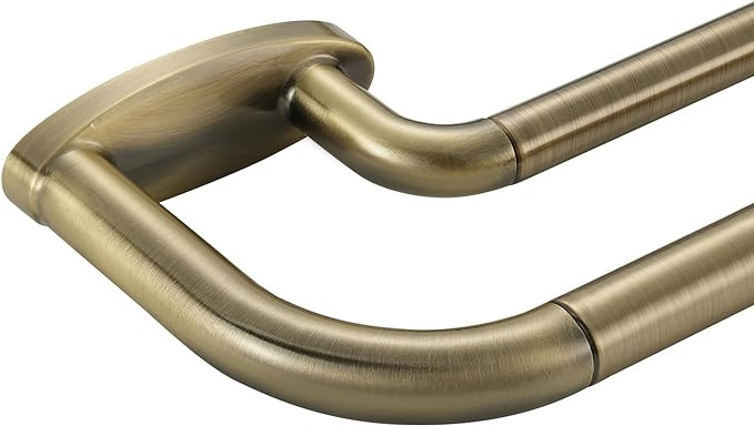 Double Curtain Rods Antique Bronze,Room Darkening Drapery Rod for 28-48 Inches,Adjustable 3/4 Inc... | Amazon (US)