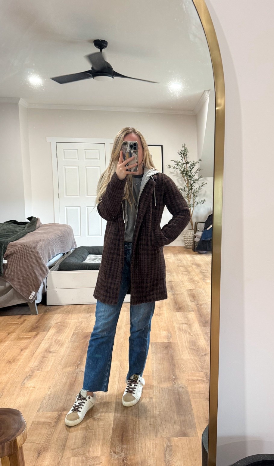 Plaid coat, removable hood, super soft, gift ideas for her, size XS 

#LTKFindsUnder50 #LTKmomlife