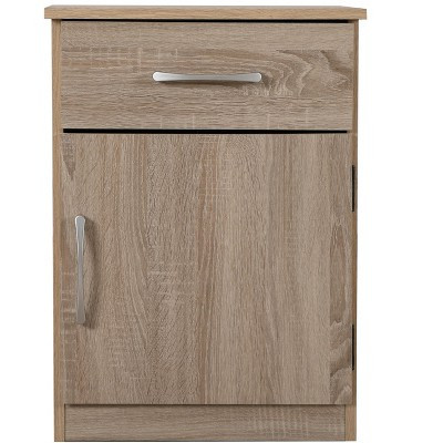 Passion Furniture Alston 1-Drawer Sandalwood Nightstand (24 in. H x 18 in. W x 16 in. D) | Target