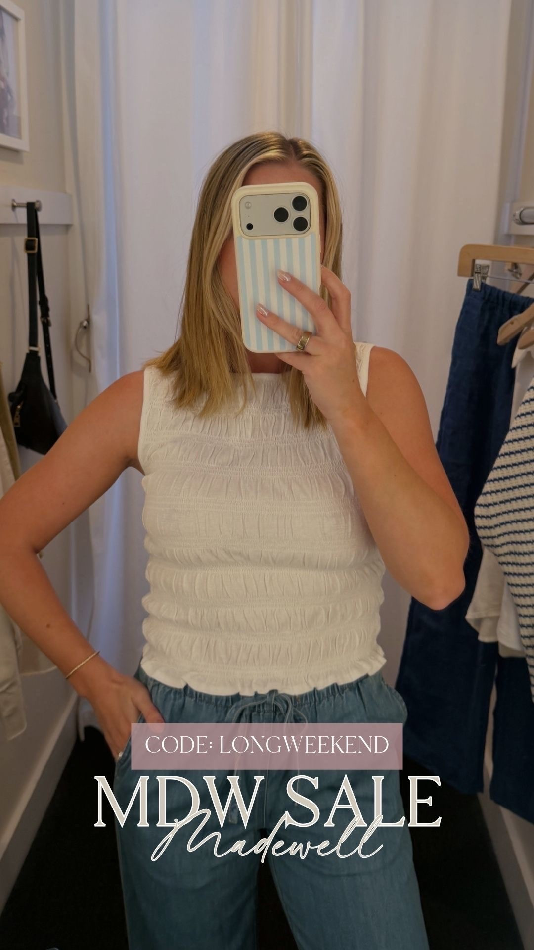 @Madewell  is having there MDW sale I’m so excited about! I have this top in two colors and it’s so comfy. 30% off Use code: LONGWEEKEND



Madewell sale, sale alert, Memorial Day weekend, weekend sale, outfit idea, ootd, summer finds, summer sale

#LTKSaleAlert #LTKootd #LTKdayinmylife
