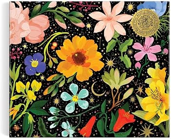 Amazon.com: Galison Intergalactic Flora 1000 Piece Foil Puzzle from Galison - 1,000 Piece Foil Pu... | Amazon (US)