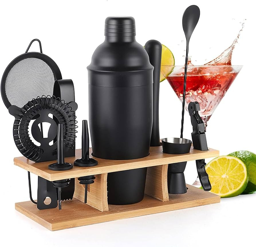 Bartender Kit 11-Piece Cocktail Shaker-Muddler for Cocktails 25oz Boston Shaker-Bar Accessories w... | Amazon (US)