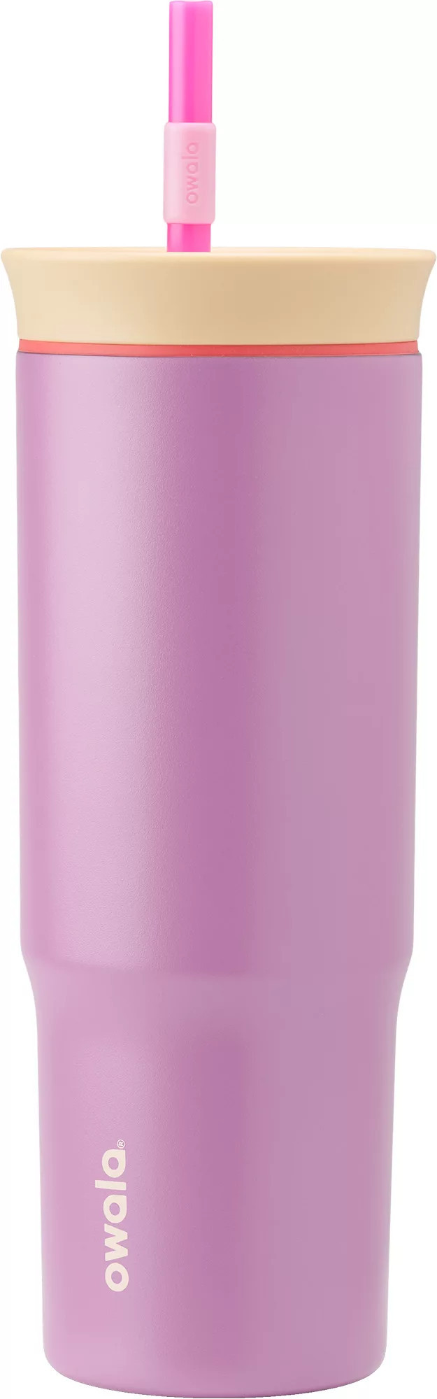 Owala 24 oz. Stainless Steel Straw Tumbler, Smell The Roses Purple - Holiday | Golf Galaxy