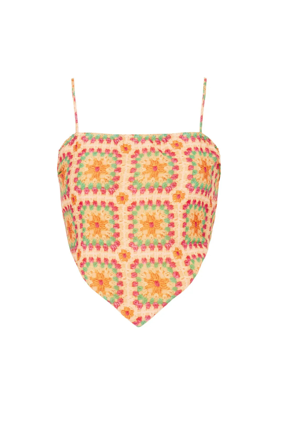 Scarf Hem Crop Top | Rent the Runway