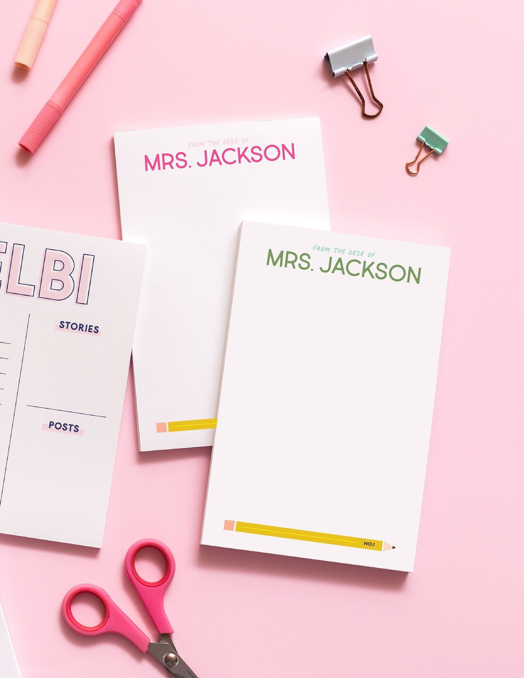 Teacher Personalized Notepad, Custom Notepad, Kids Notepad, Teacher Gift, Back to School, School ... | Etsy (US)