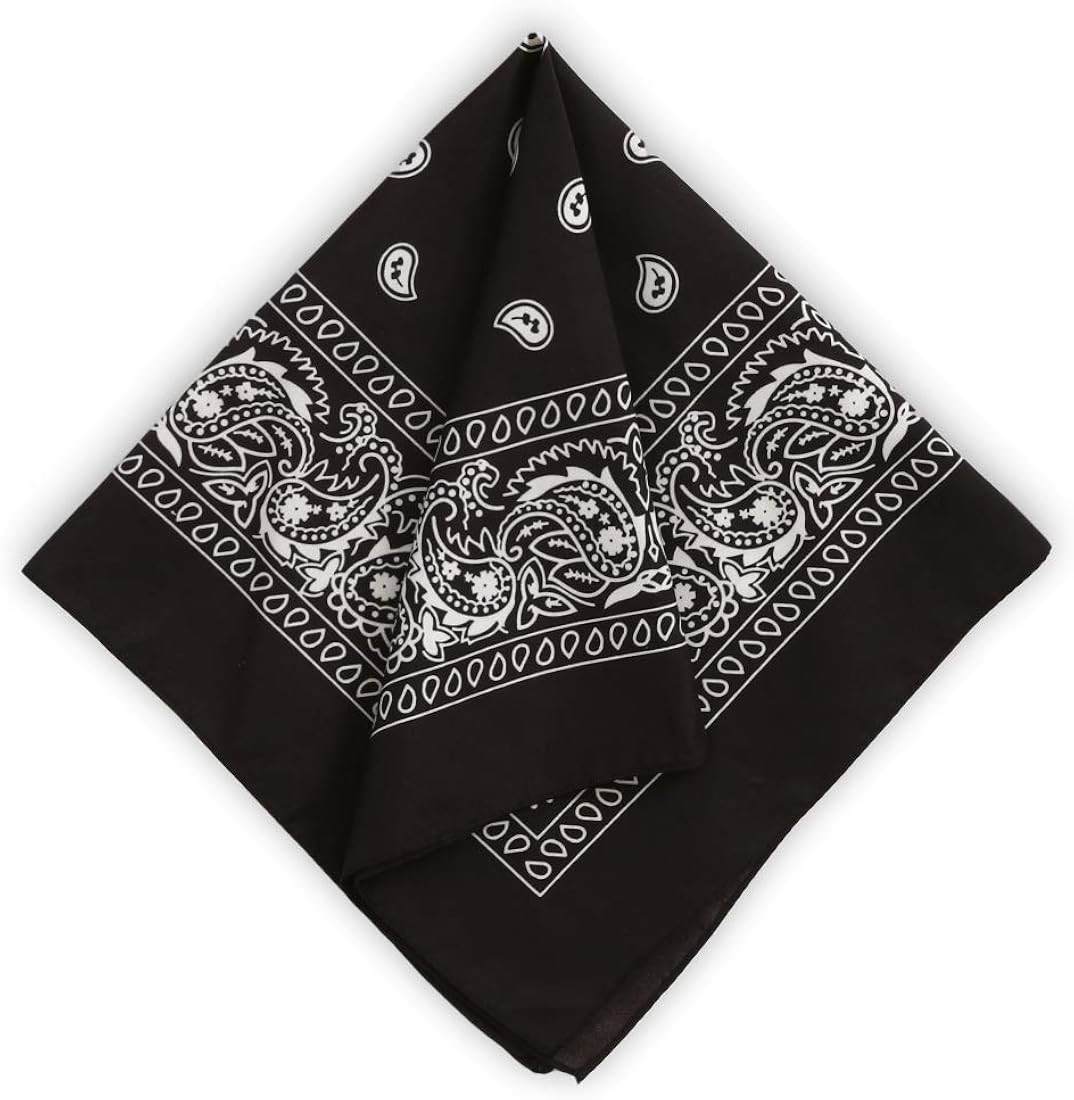 Tough Headwear Large Bandana Handkerchief - Head Bandannas for Men & Women - Cowboy Bandana Packs... | Amazon (US)