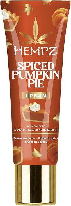 Hempz Pie Lip Balm, Nourishing Lip Care, Spiced Pumpkin,.44 fl.oz. | Amazon (US)