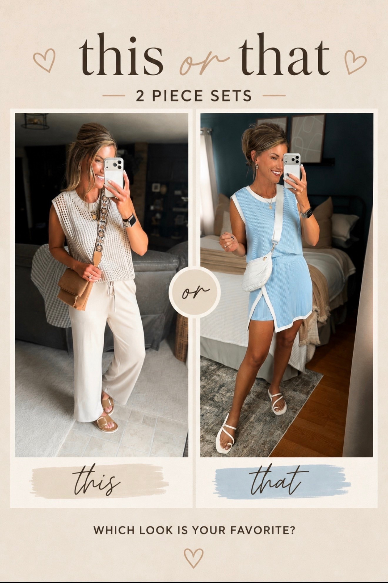 Two of my favorite 2 piece sets. 
Wearing medium in both styles

#LTKSeasonal #LTKOver40 #LTKmomlife