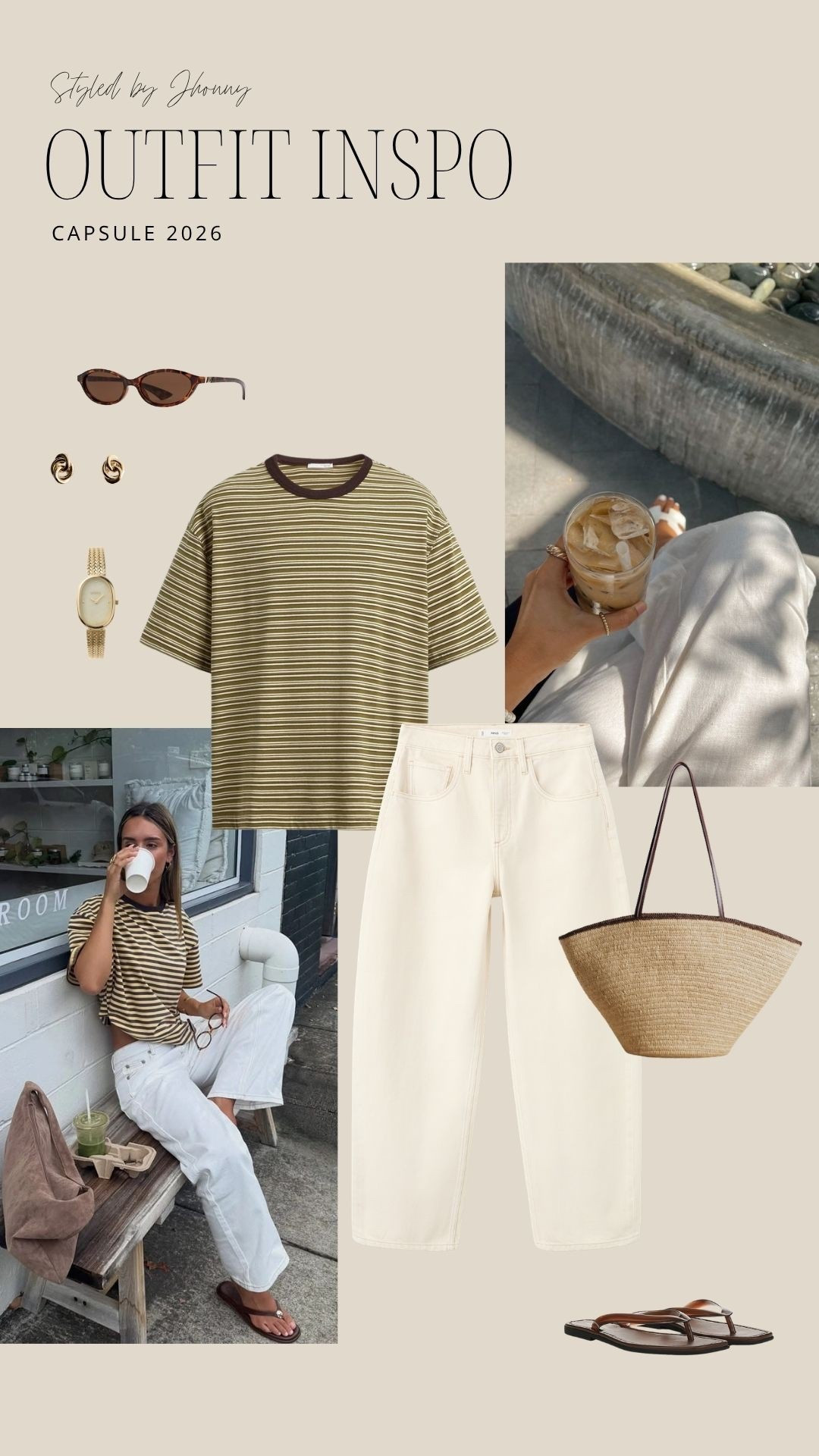 Capsule wardrobe outfit inspo for spring! 