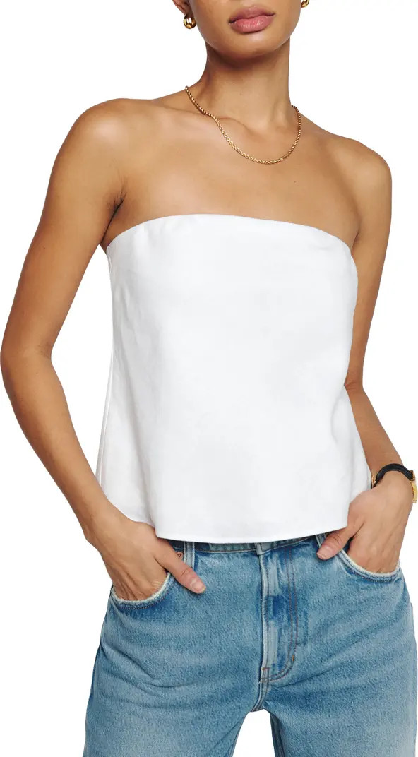 Spritz Linen Tube Top | Nordstrom