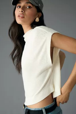 By Anthropologie Sleeveless Funnel-Neck Top | Anthropologie (US)