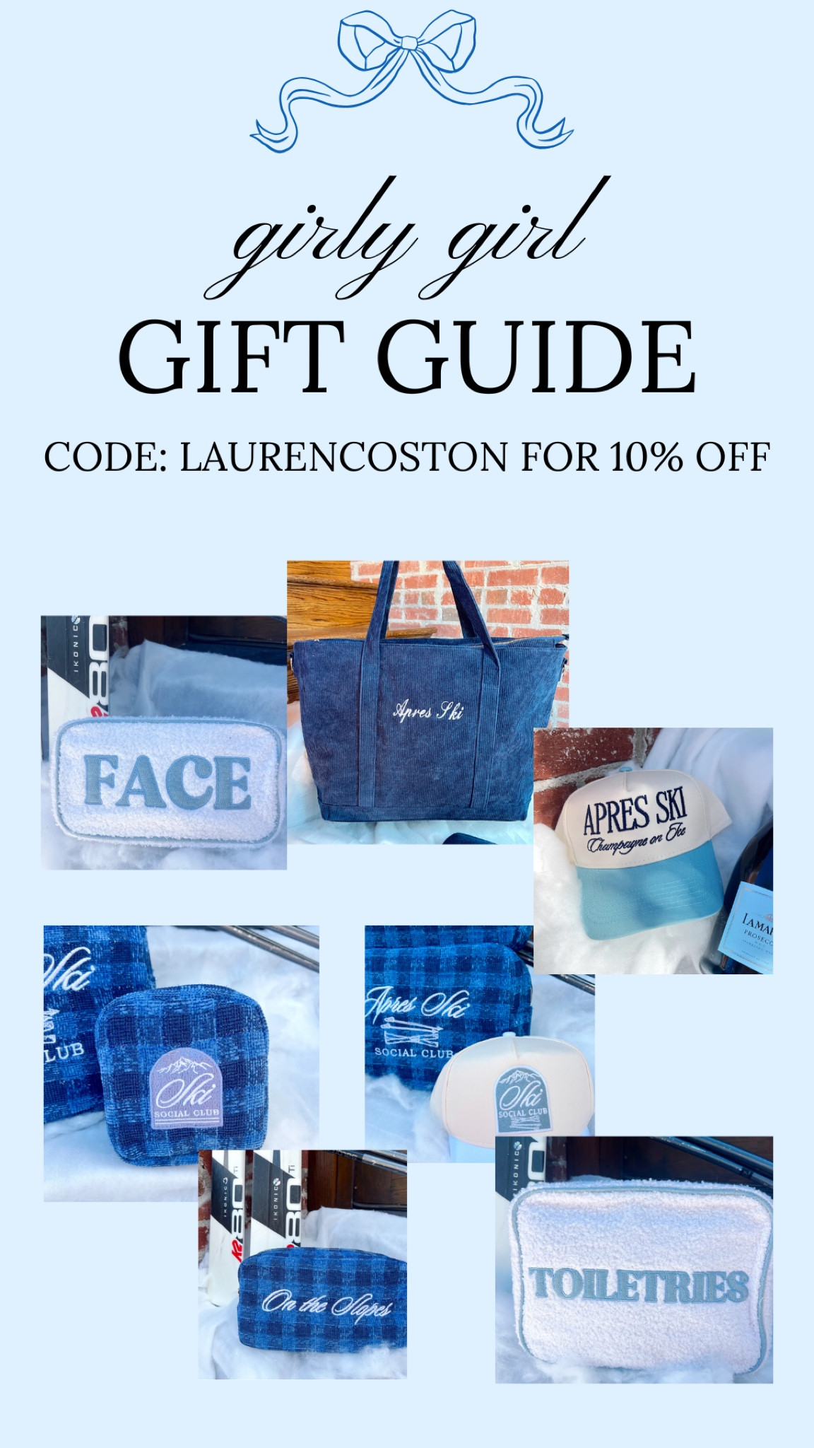 Gift guide for the girly girl!!! Use my code LAURENCOSTON for 10% off at checkout! 

#LTKHoliday #LTKGiftGuide #LTKSeasonal
