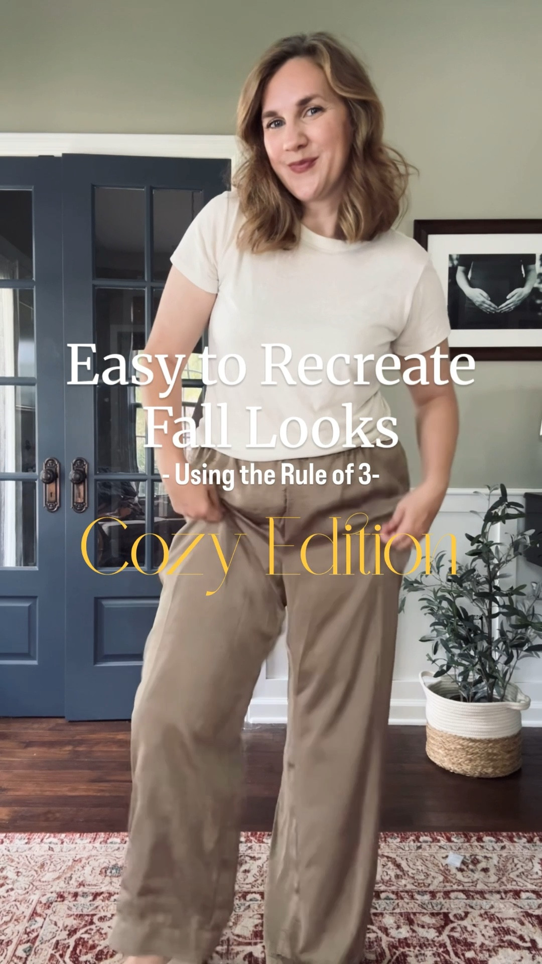 Easy to Recreate Looks using the Rule of 3 - Cozy Edition :) 

Top- old from Walmart but linking others 
Pants- Target - tts
Sweater- Quince - tts 
Bag- Clare V 
Shoes- Freda Salvador tts

#LTKStyleTip #LTKFindsUnder50 #LTKSeasonal