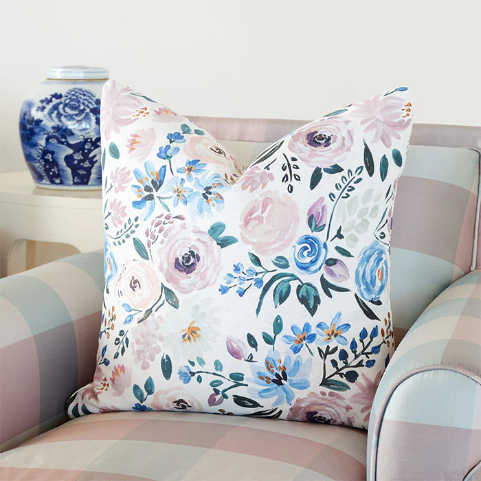 English Garden Decorative Floral Pillow | Caitlin Wilson | Caitlin Wilson Design