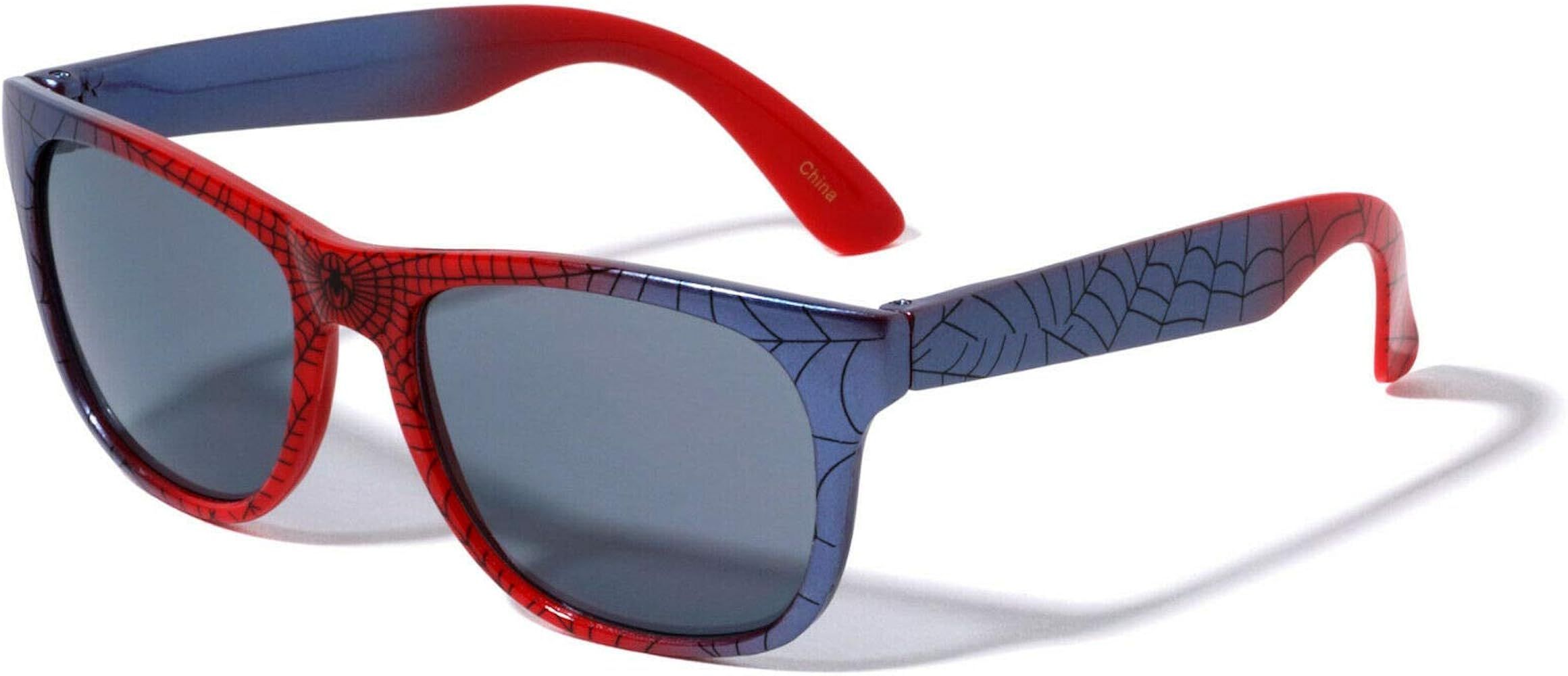 Kids Youth Boys Superhero Spider Web Square Sunglasses | Amazon (US)