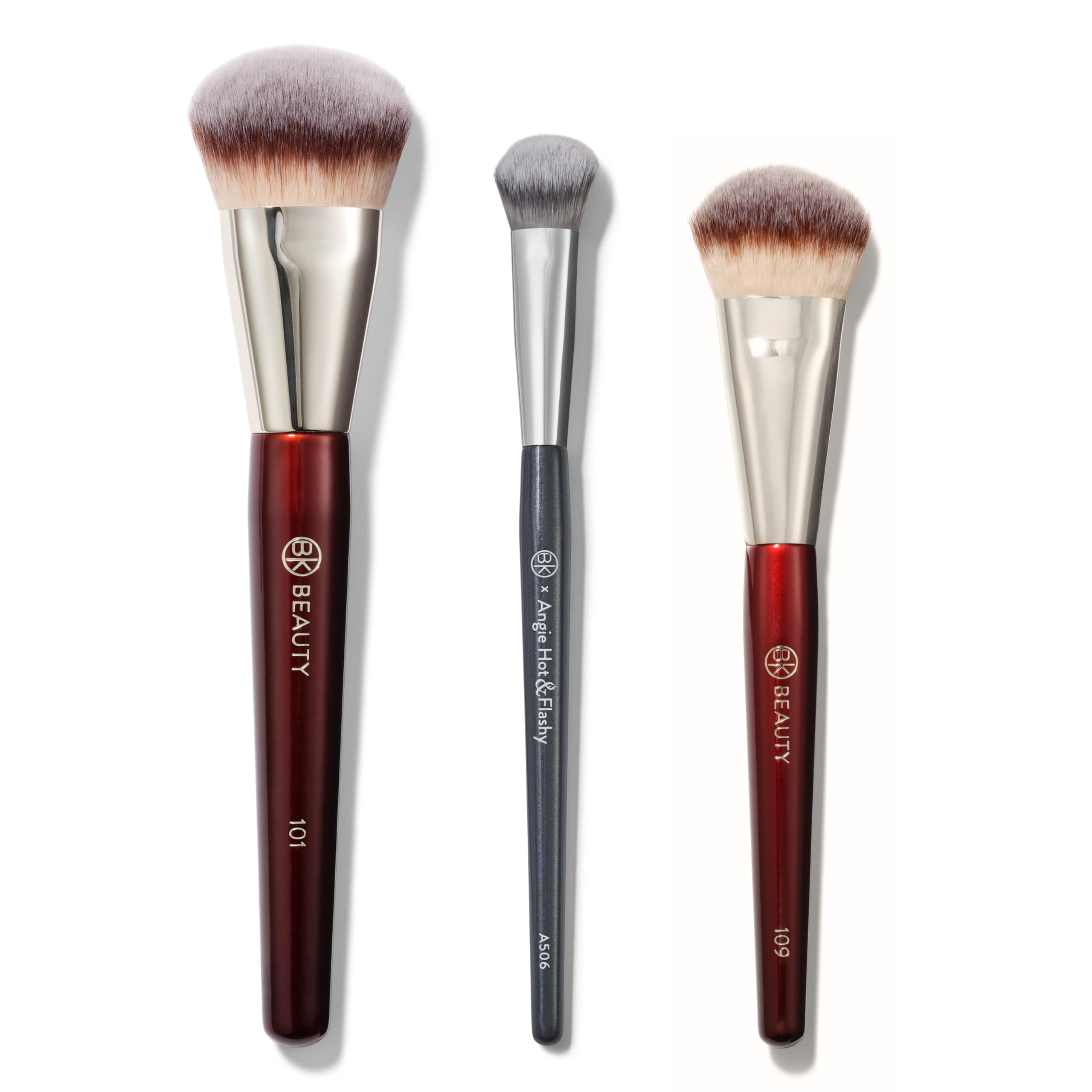 BK Beauty Brushes Set - A506, 109 & 101 Concealer, Contoured Foundation, and Mini Foundation Brus... | Amazon (US)