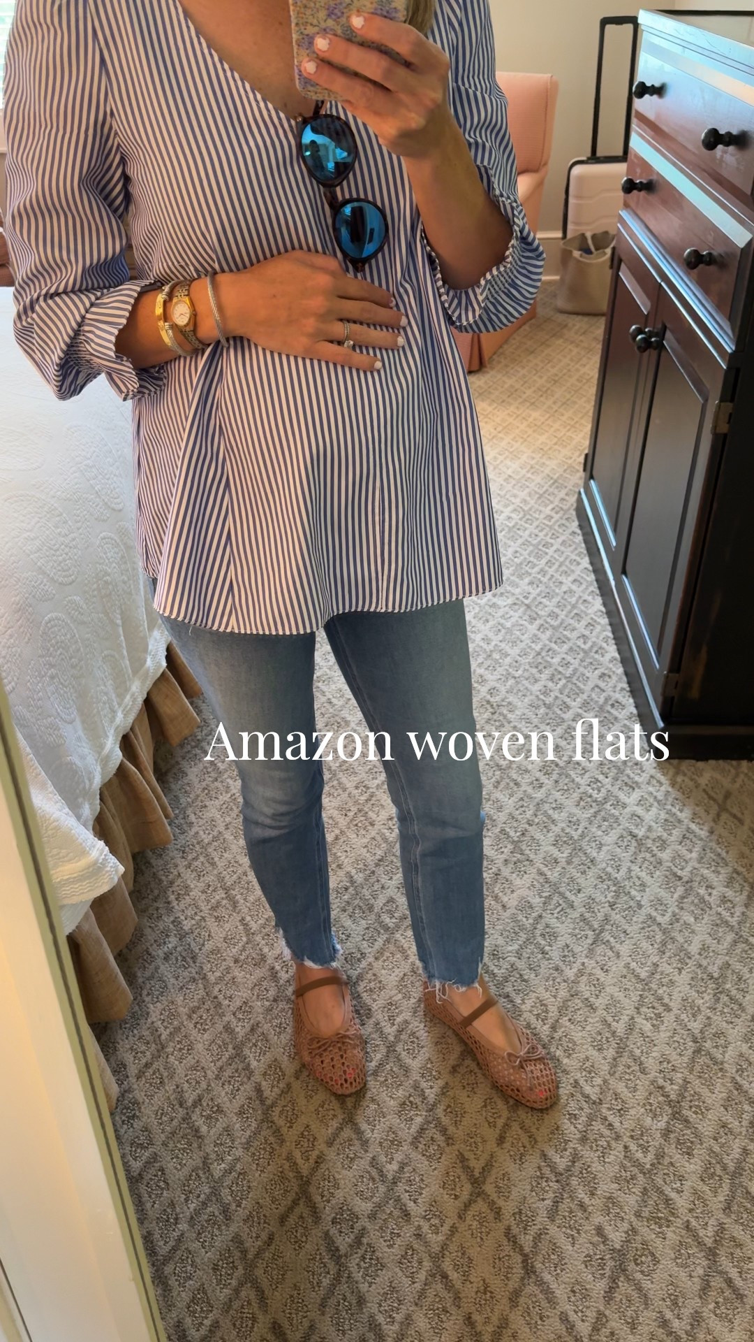 Woven flats that look designer! From Amazon preppy outfits classic style 

#LTKShoeCrush #LTKFindsUnder50 #LTKBump