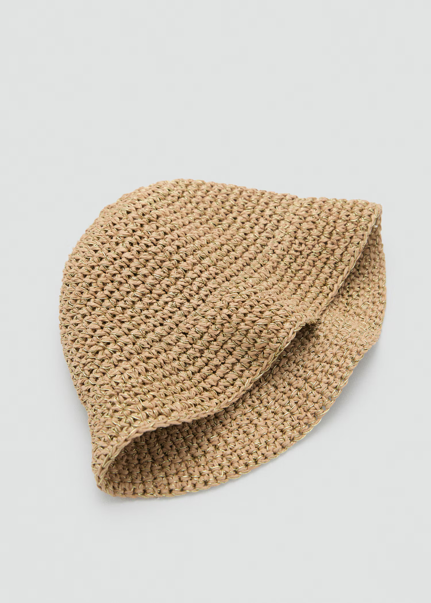 Lurex straw bucket hat - Women | MANGO United Kingdom | MANGO (UK)
