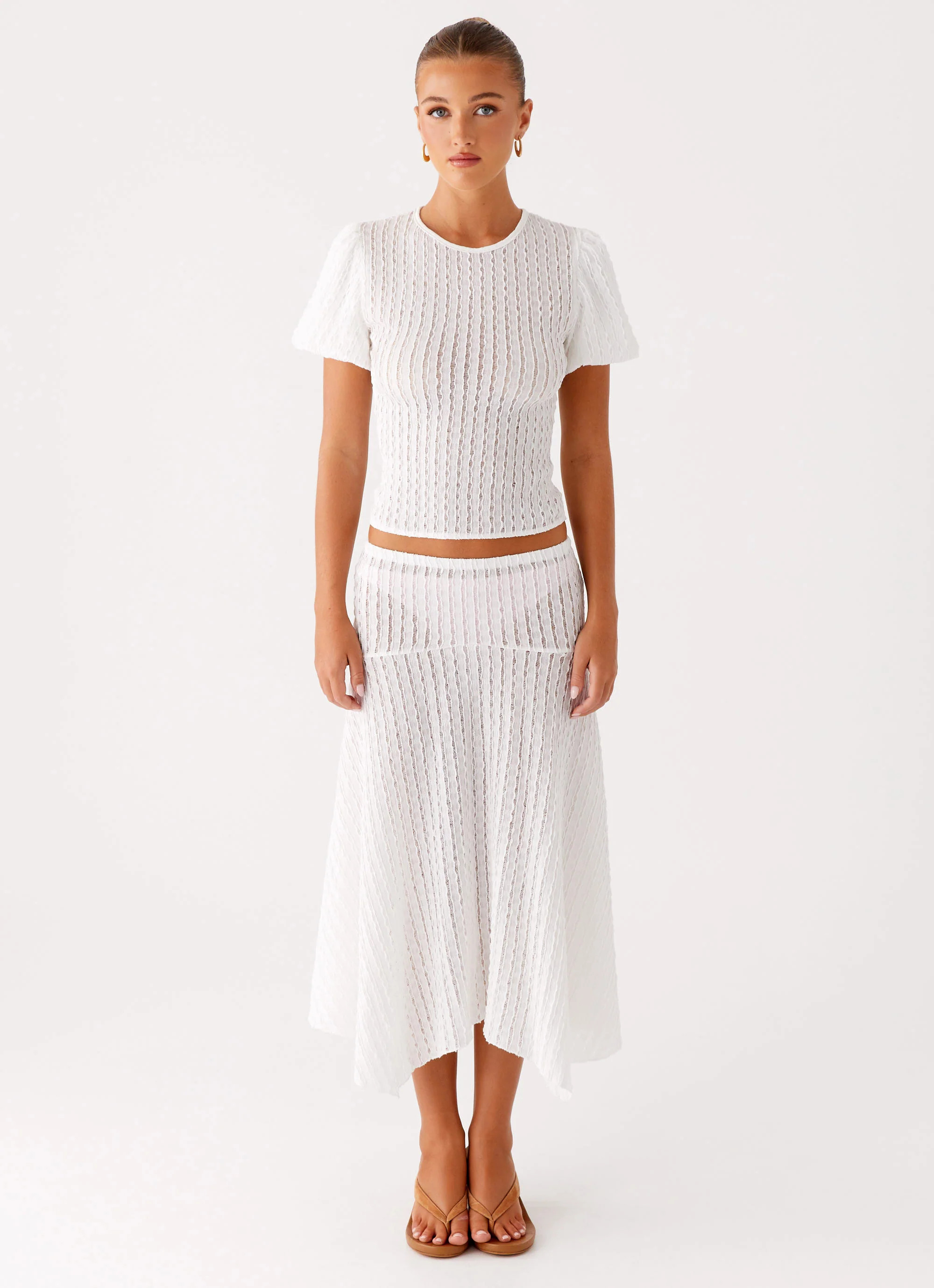 Katta Midi Skirt - Ivory | Peppermayo (Global)