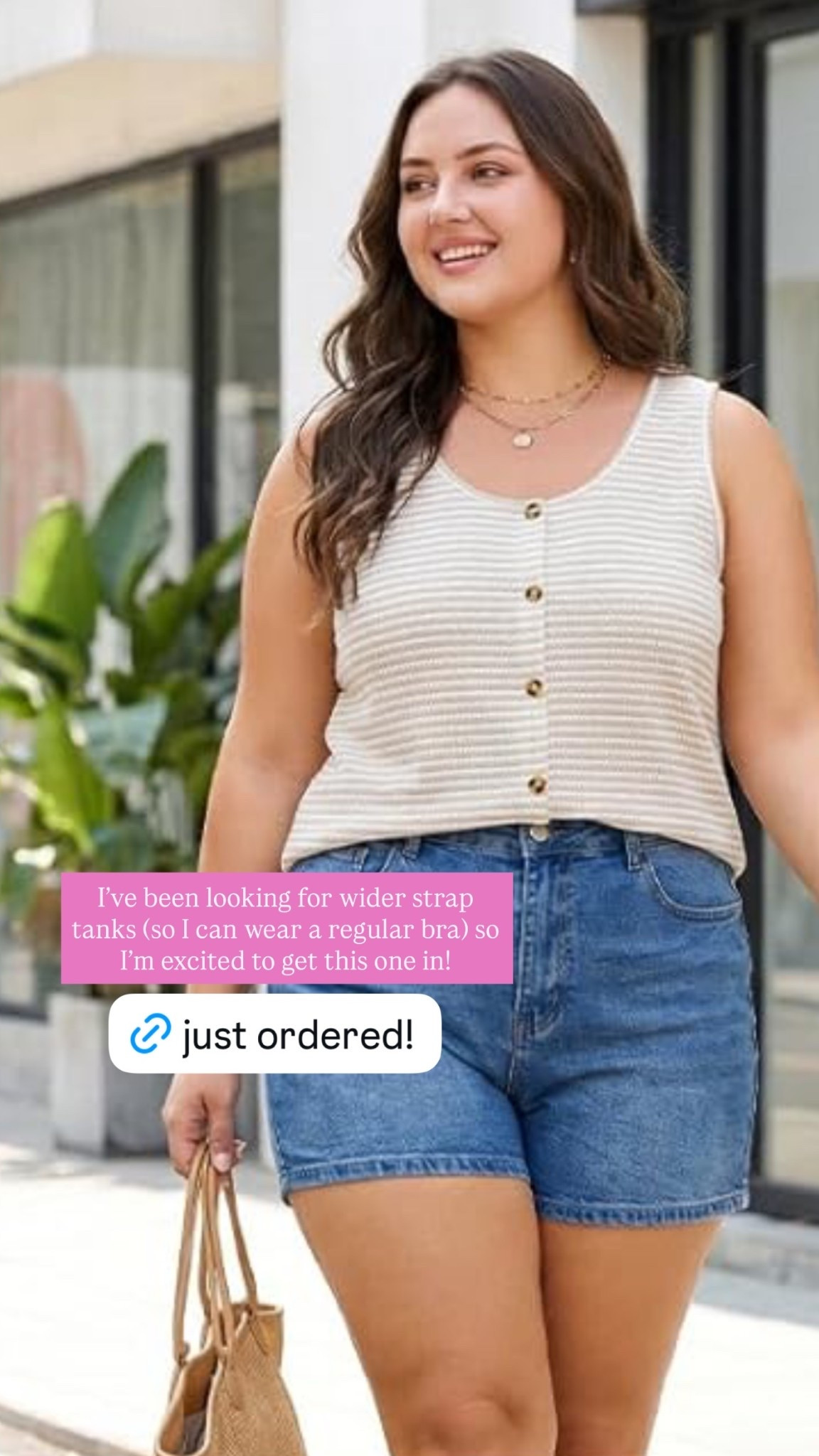 I’ve been looking for wider strap tanks (so I can wear a regular bra) so I’m excited to get this one in!

#LTKootd #LTKSaleAlert #LTKPlusSize