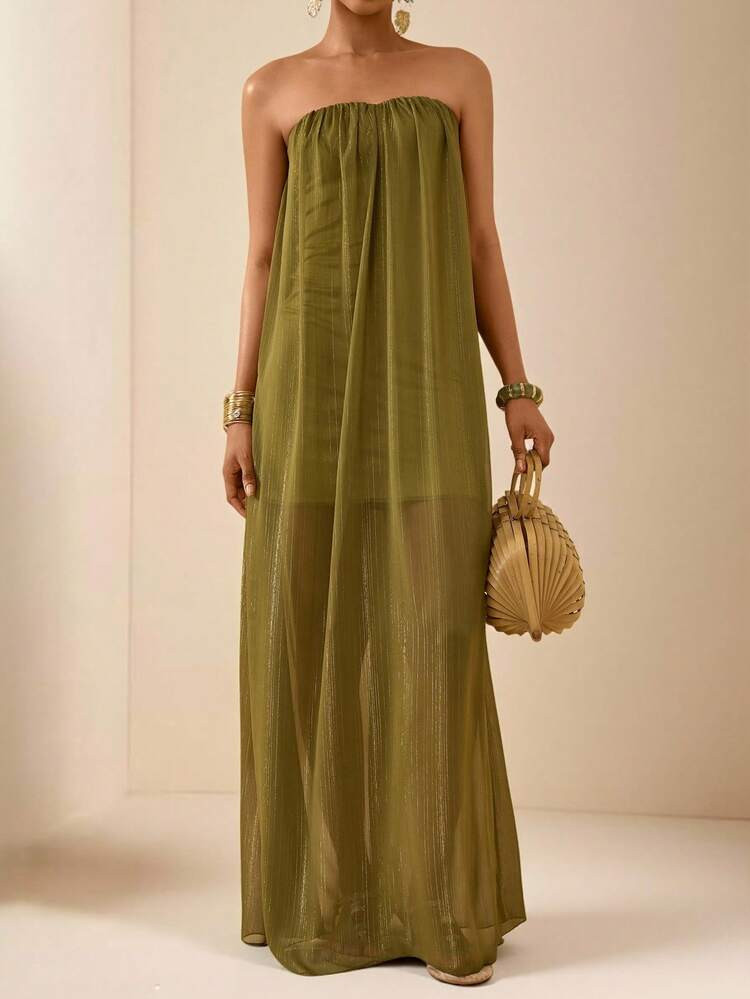 Vesra Women's Elegant Chiffon Dress | SHEIN