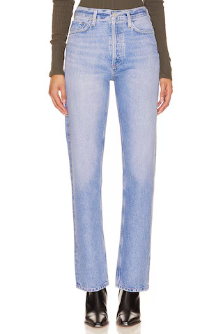 AGOLDE 90's Pinch Waist Straight Jeans in Infinite from Revolve.com | Revolve Clothing (Global)