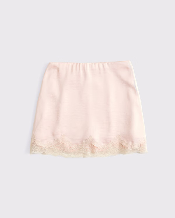 Lace Hem Mini Skort | Abercrombie & Fitch (US)