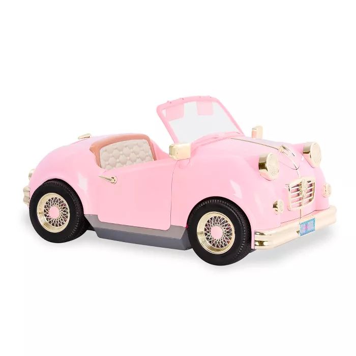 Our Generation In the Driver Seat Retro Cruiser - Pink Convertible for 18" Dolls | Target