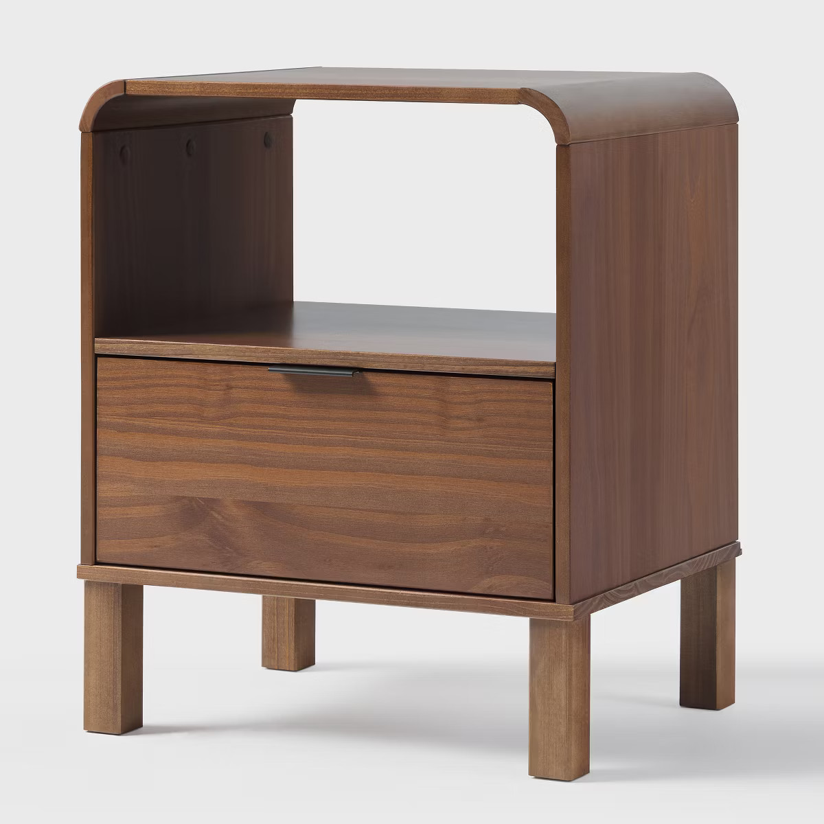 Modern Sloped Wood Storage Nightstand - Saracina Home | Target