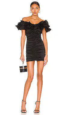 Lovers and Friends Nikolina Ruched Dress in Black from Revolve.com | Revolve Clothing (Global)