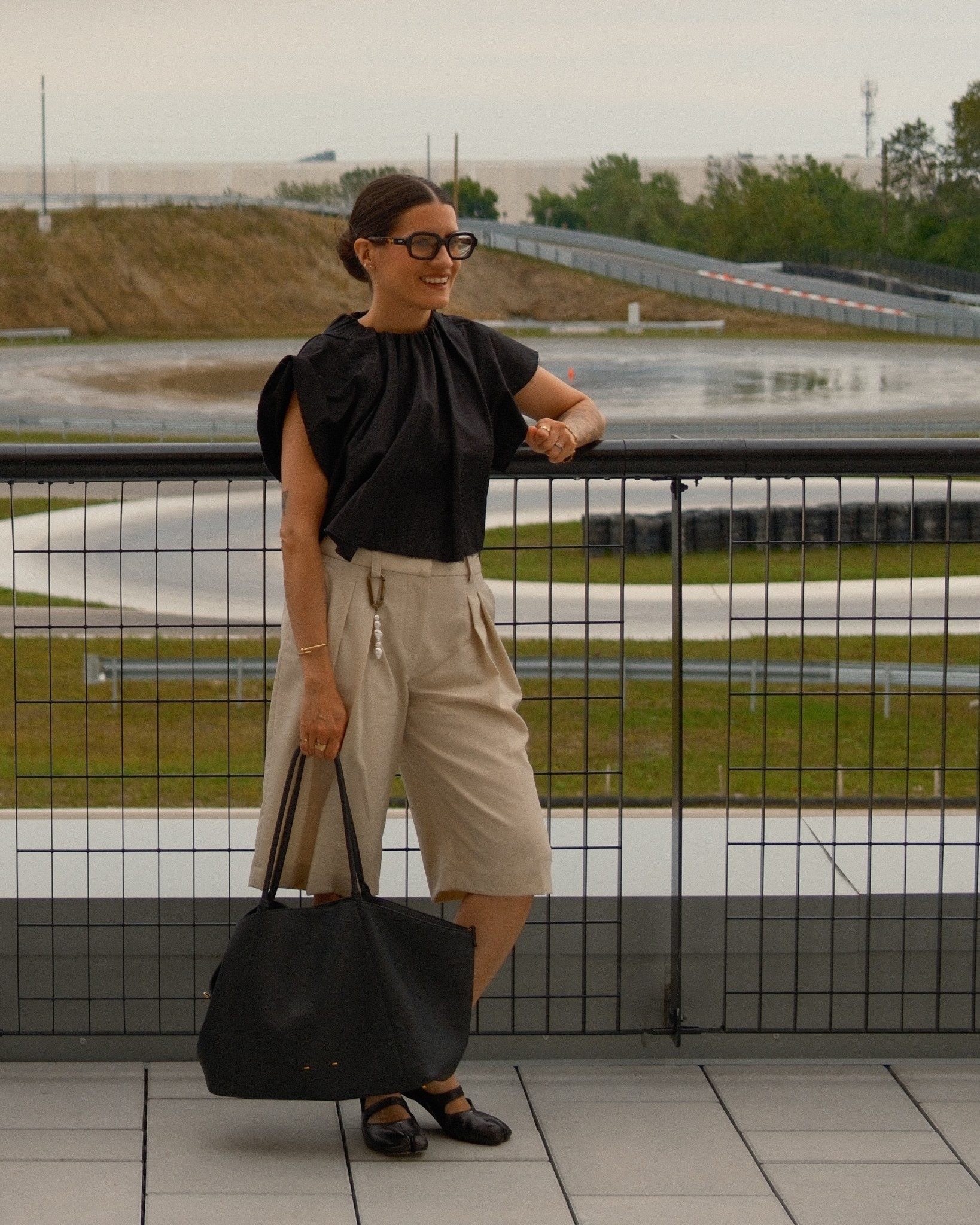Pre-fall outfit: Bermuda shorts, a black top and maison Margiela Tabi Ballerinas  

#LTKbag #LTKmodest #LTKstyletip