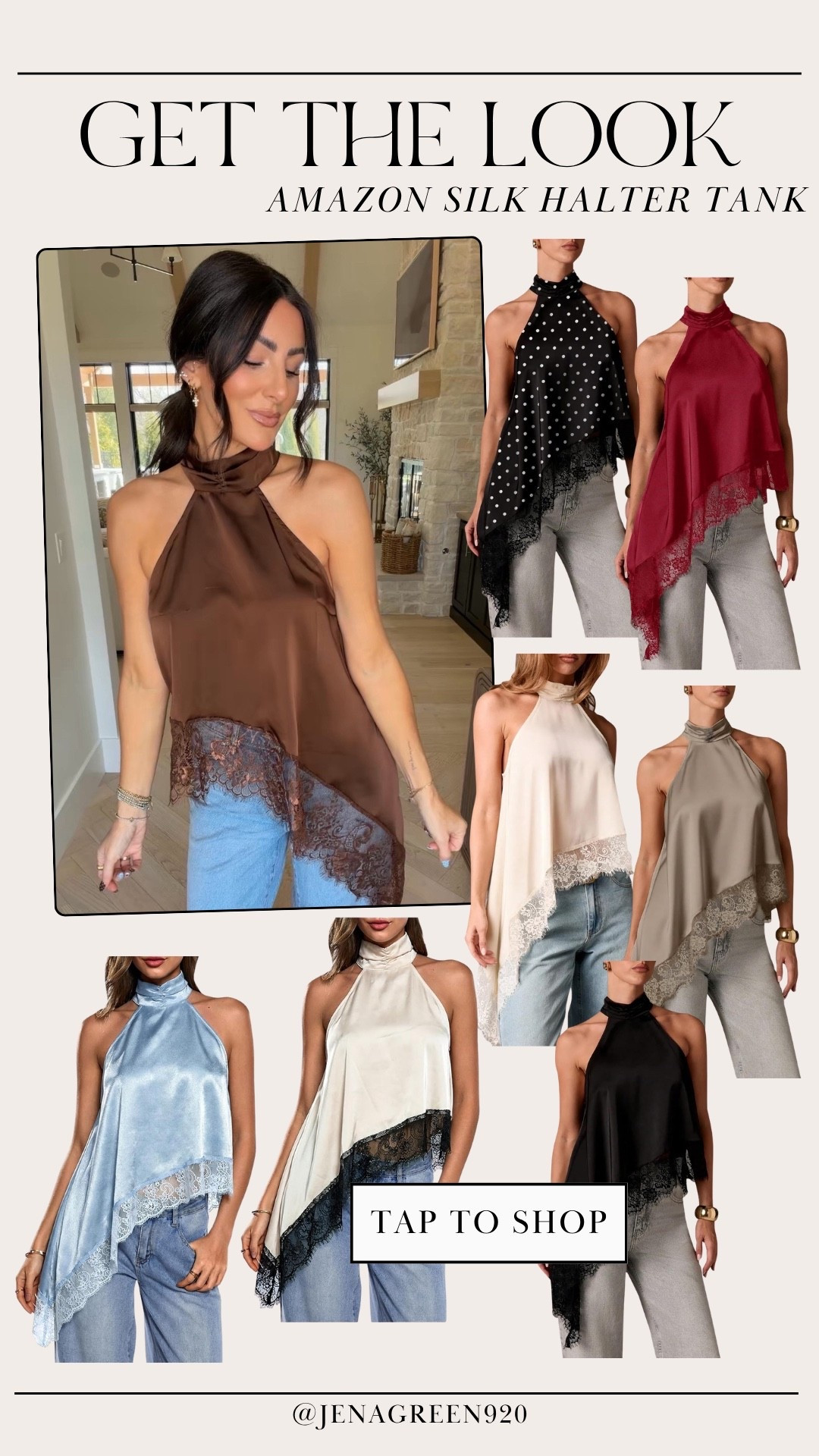 Amazon Silk Halter Tank | Date Night Outfit | Amazon Style | Polka Dot Top | Spring Style

#LTKTall #LTKootd #LTKSeasonal