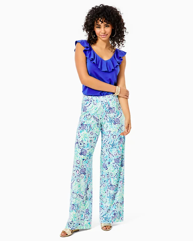 32" Lorena Breezy Palazzo Pant | Lilly Pulitzer